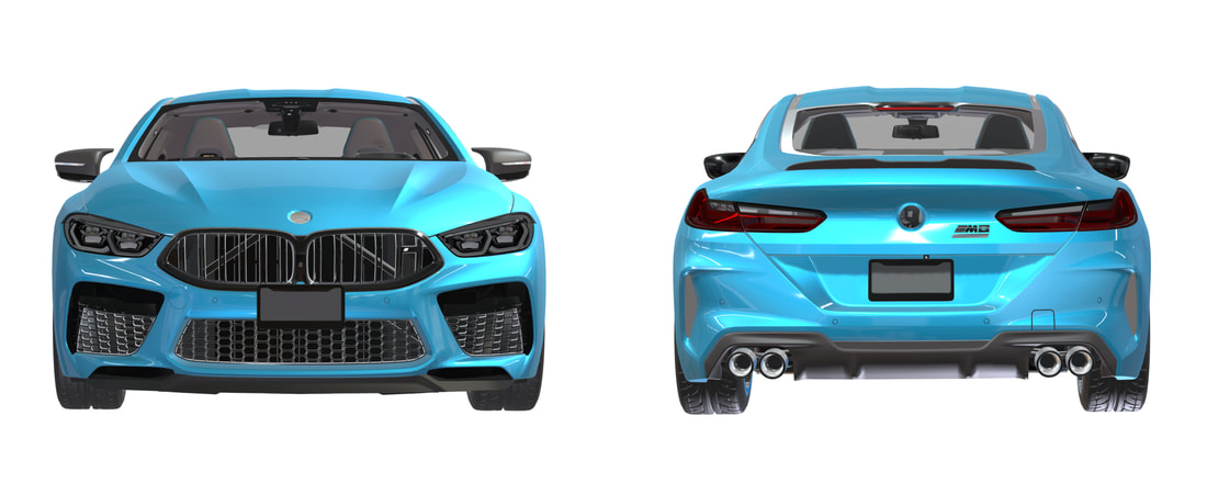 BMW M8 - 2019 - 2020 - 2021 - 2022 3D VR Aanzichten