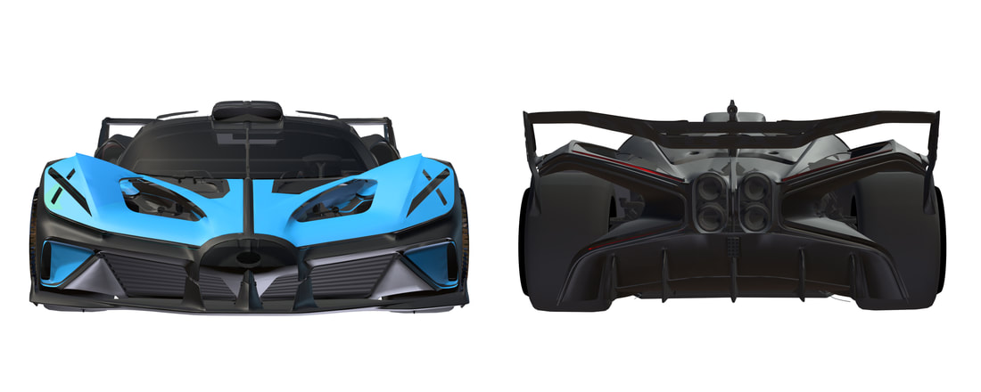 Bugatti Bolide 3D VR model klik hier