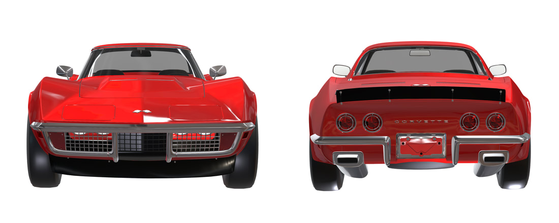 Chevrolet Corvette C3 3D VR Aanzicht klik hier