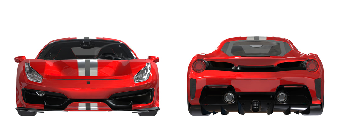 Ferrari 488 Pista 3D VR Aanzicht klik hier