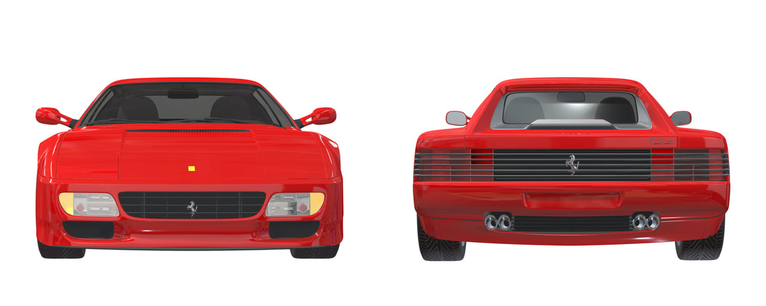 Ferrari 512 Testa Rossa 3D VR aanzicht klik hier