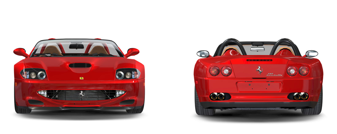 Ferrari 550 Barchetta Pininfarina 3D Interactief