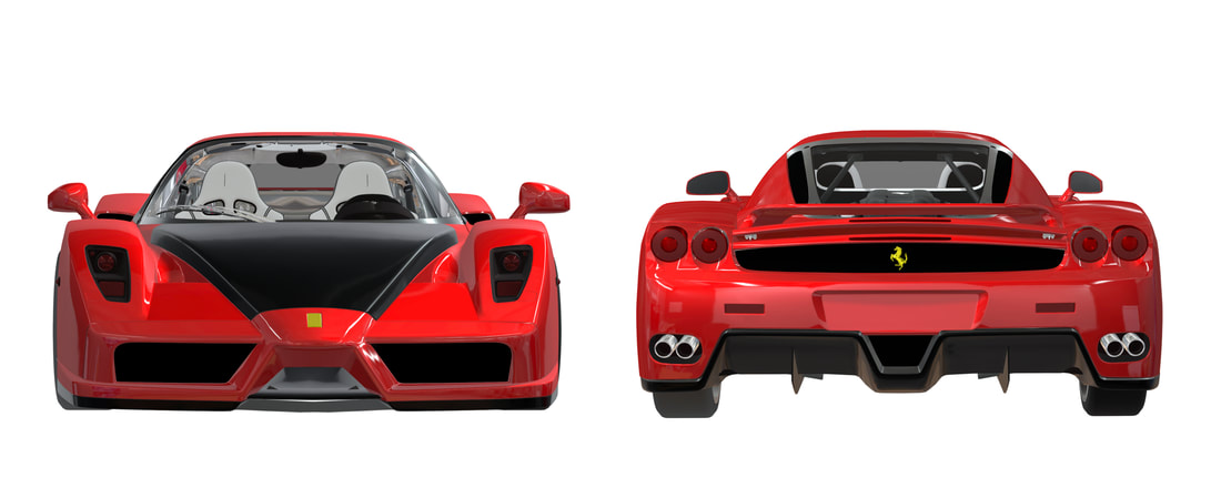 Ferrari Enzo 3D VR Aanzichten