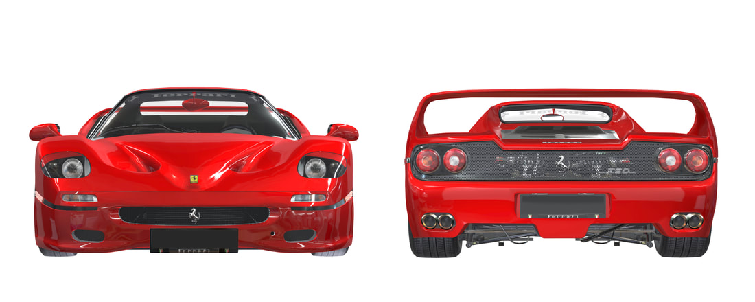 Ferrari F50 3D VR Aanzichten