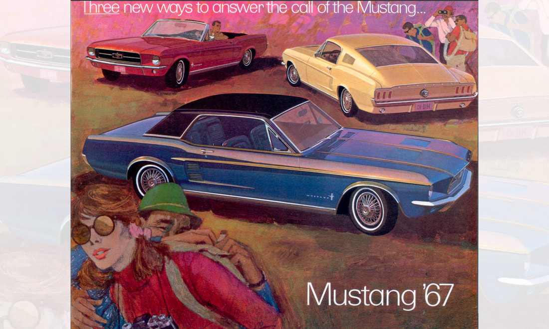 Ford Mustang Hardtop 1967 Poster afbeelding