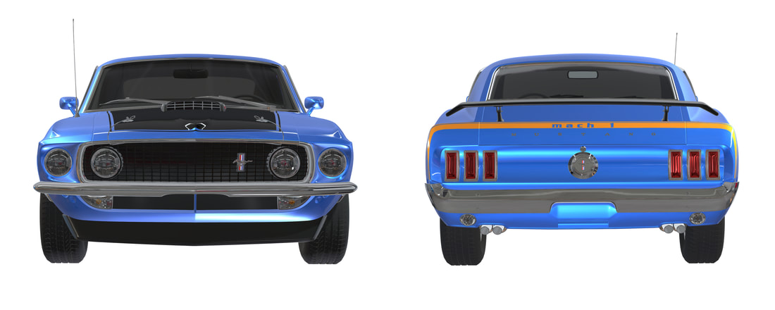 Ford Mustang Mach 1 3D Interactief