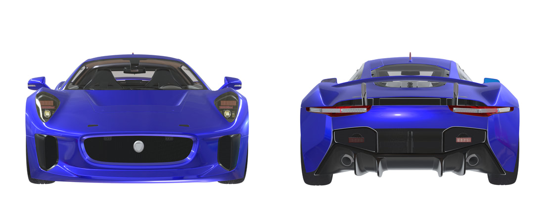 Jaguar C-X75 3D VR aanzicht klik hier