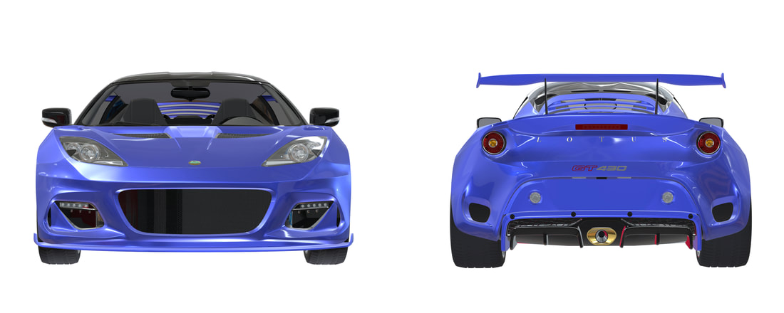 Lotus Evora GT430 3D VR Aanzichten