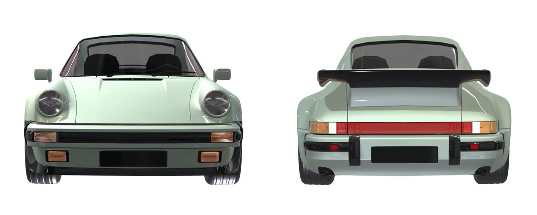 Porsche 911 Turbo 930 3D VR Aanzicht klik hier