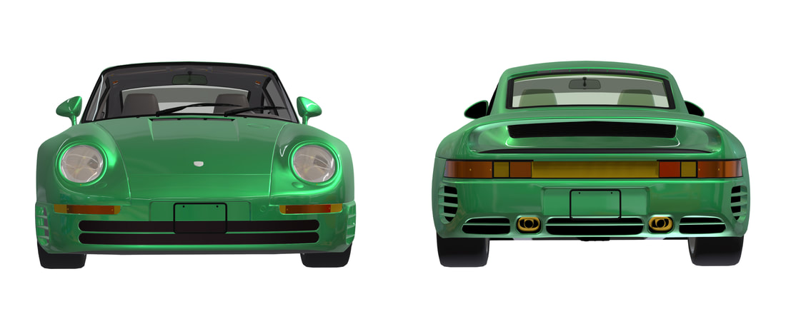 Porsche 959 3D VR Aanzichten